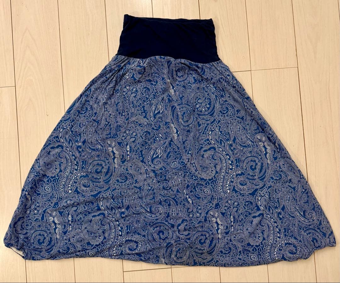 ヨギーサンクチュアリ ジニーパンツ　ペイズリー　ネイビー