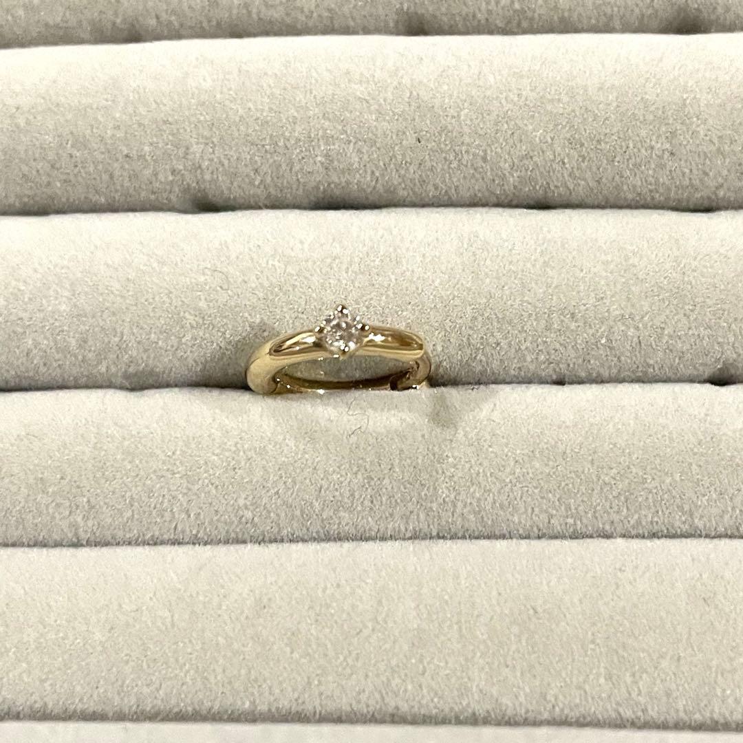 PRMAL HOOP DIAMOND EARRING S 片耳用