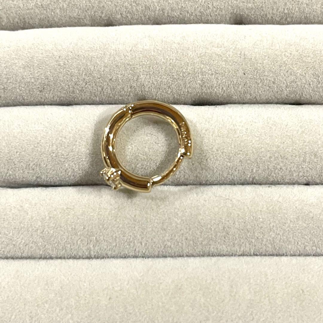 PRMAL HOOP DIAMOND EARRING S 片耳用