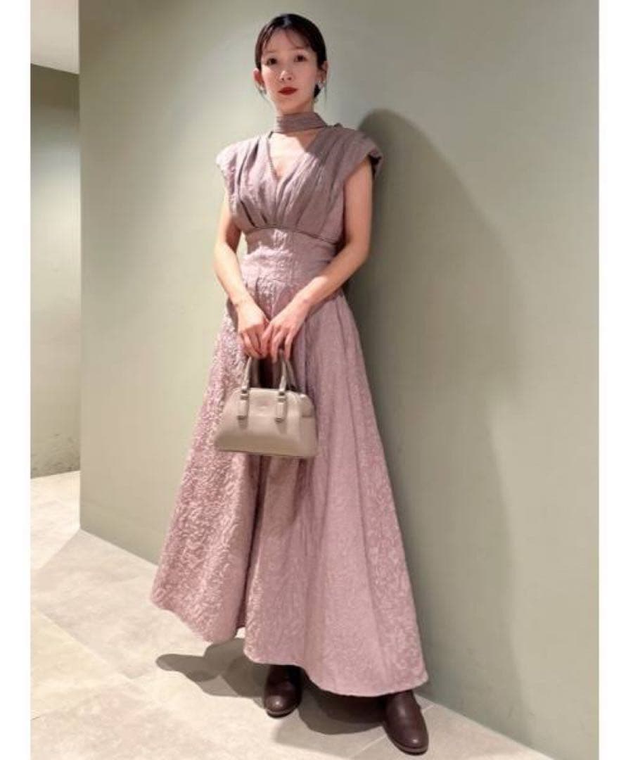 SNIDEL ジャガードノースリワンピース 新品未使用 スナイデル ドレス