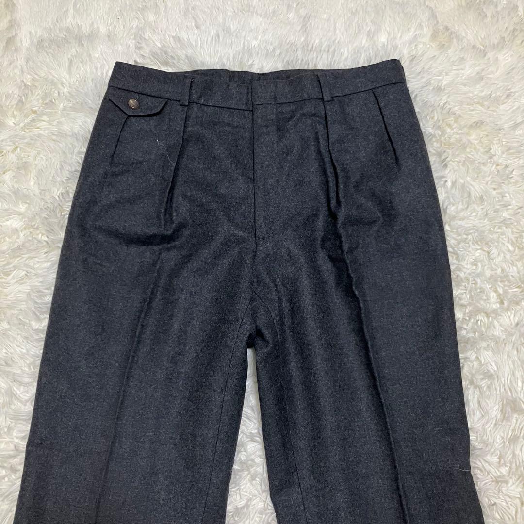 Polo By Ralph Lauren ツータック ウールパンツ グレー