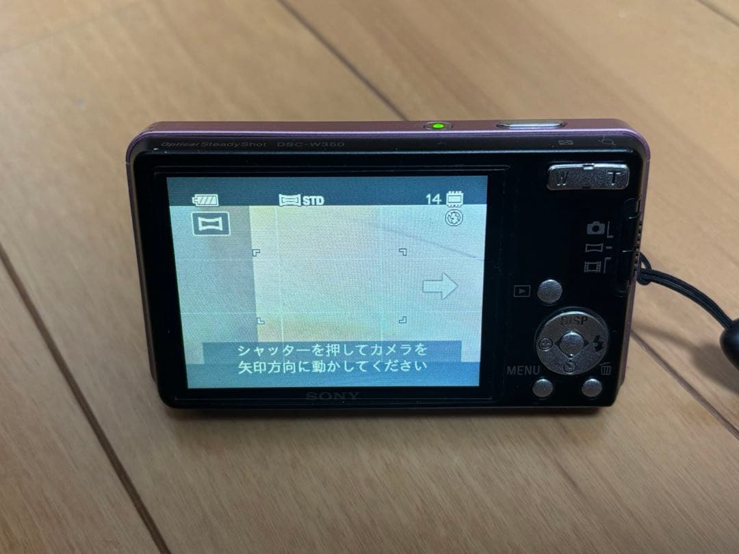 【美品】SONY DSC-W350 ピンク コンパクトデジタルカメラ ケース付き