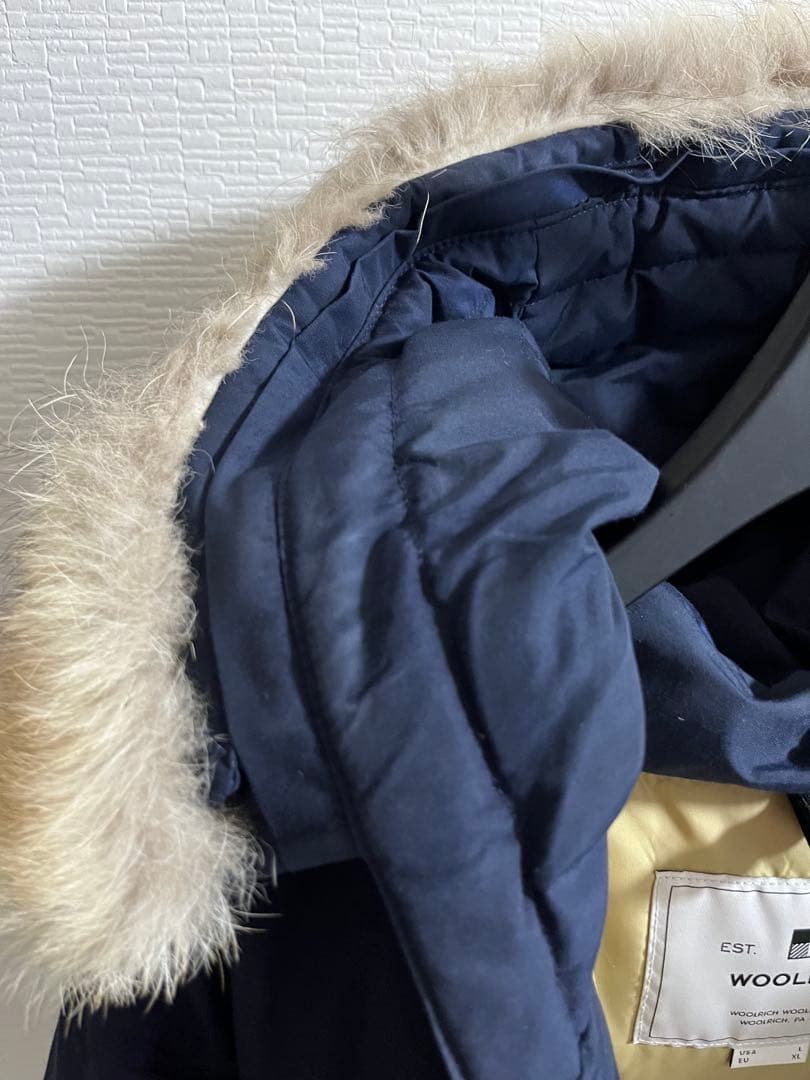 ウールリッチ アークティックパーカ USA L ネイビー コートカバー＋ハンガー