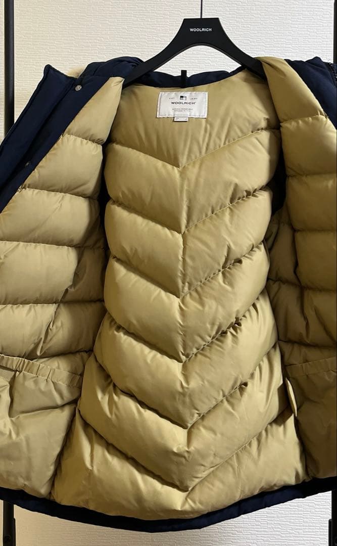 ウールリッチ アークティックパーカ USA L ネイビー コートカバー＋ハンガー