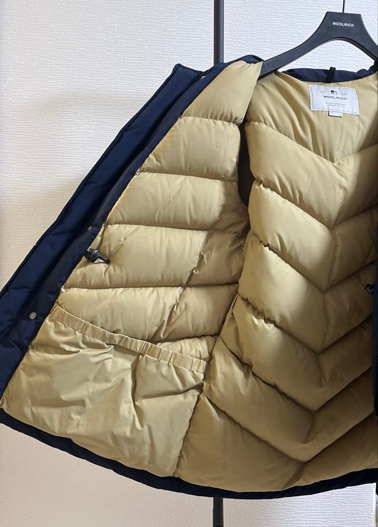 ウールリッチ アークティックパーカ USA L ネイビー コートカバー＋ハンガー