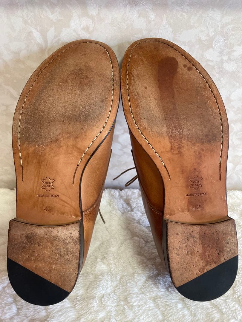 【ビジネスシューズ】パドローネ ダービープレーントゥシューズ 27cm日本製本革