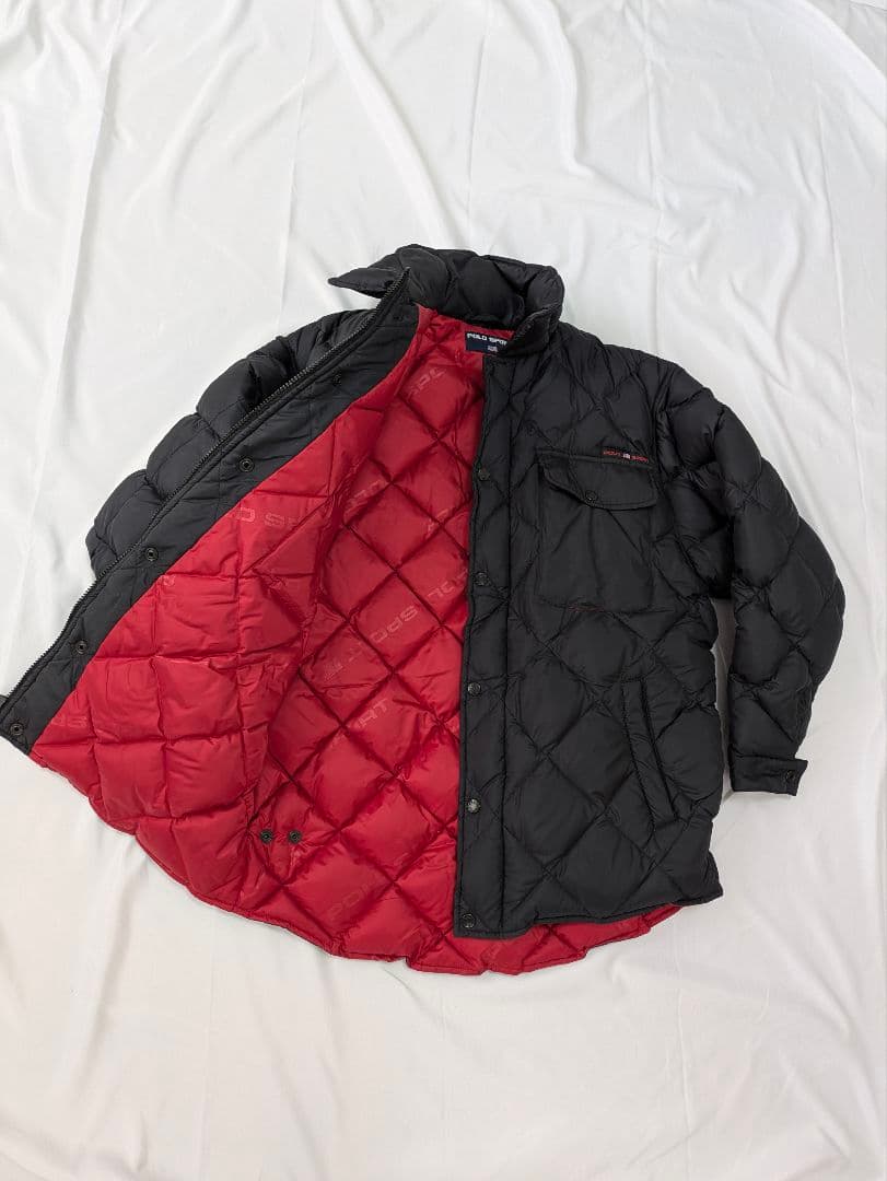 極美品　90s 星条旗　POLO SPORT　キルティング　ダウンジャケット