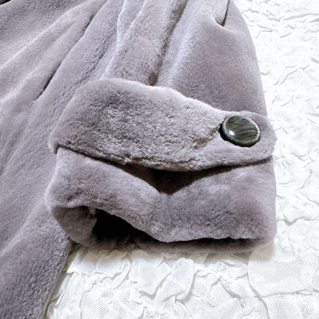 美品　サガミンクロイヤル　ロングコート フード シェアードミンク DASCO