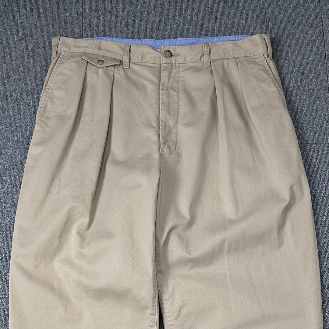 BEAMS PLUS 2タック ワイドチノパン テーパード ビームスプラス