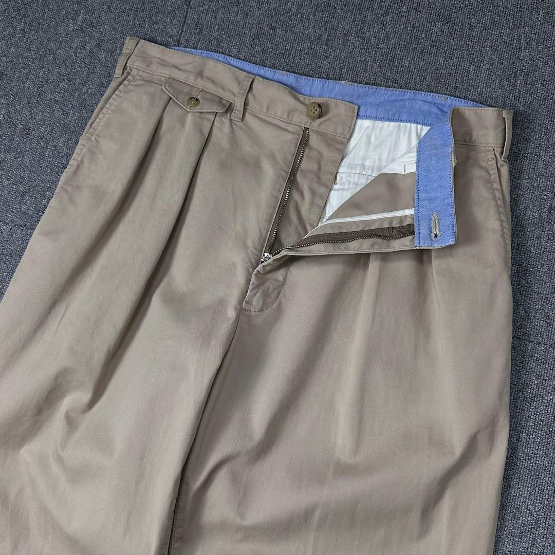 BEAMS PLUS 2タック ワイドチノパン テーパード ビームスプラス