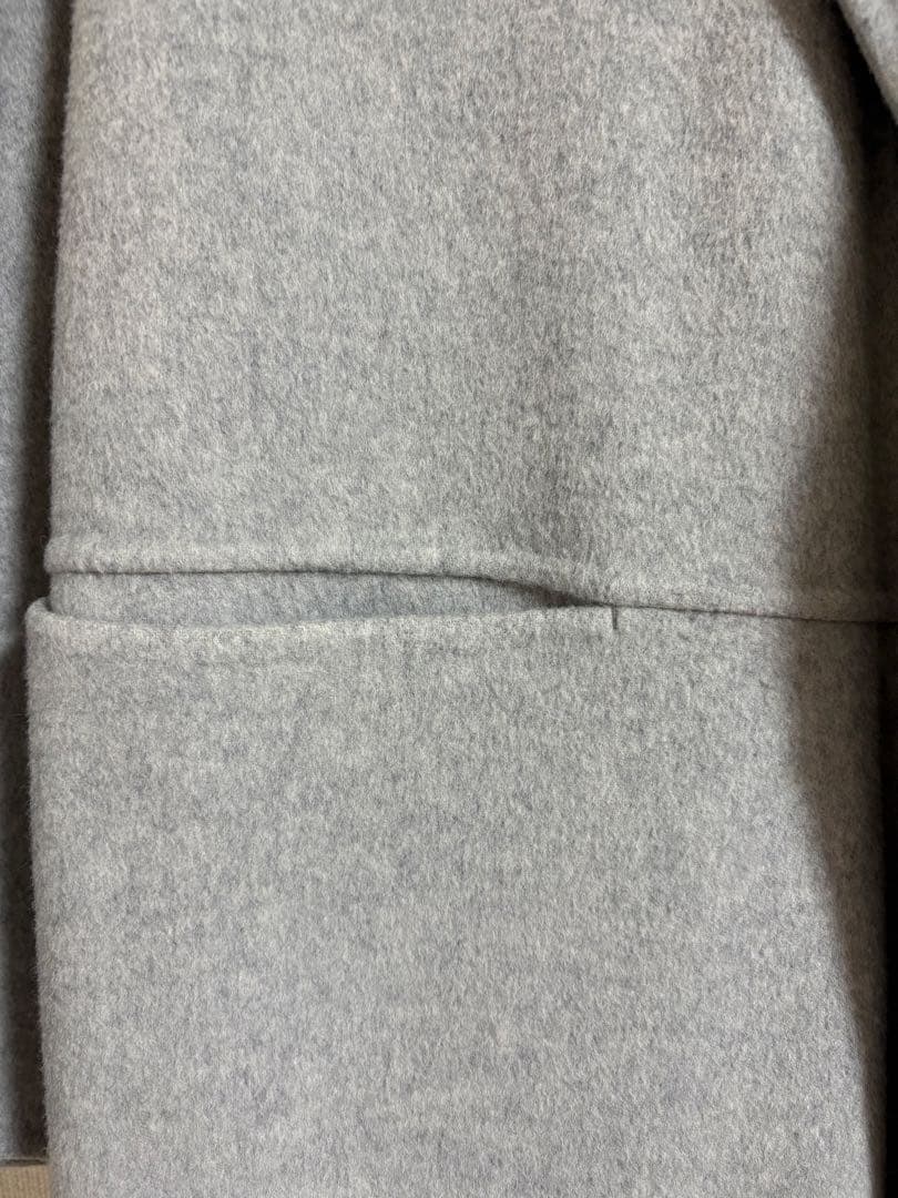 ウニ子　DES PRÉS ライトグレー ビーバーショートコート