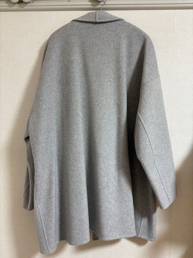 ウニ子　DES PRÉS ライトグレー ビーバーショートコート