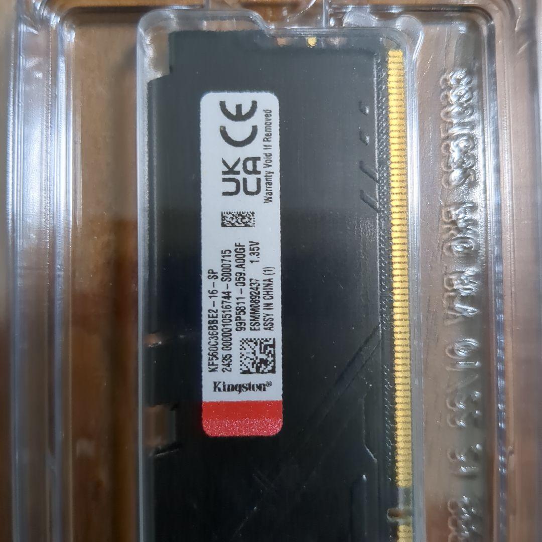 新品 16GB 2枚 kingston Beast DDR5 6000MHz