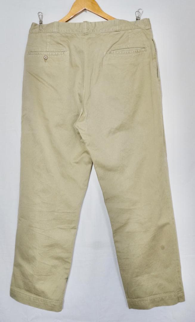 ヴィンテージ　60s US ARMY コットンチノパン　カーキ　36×31
