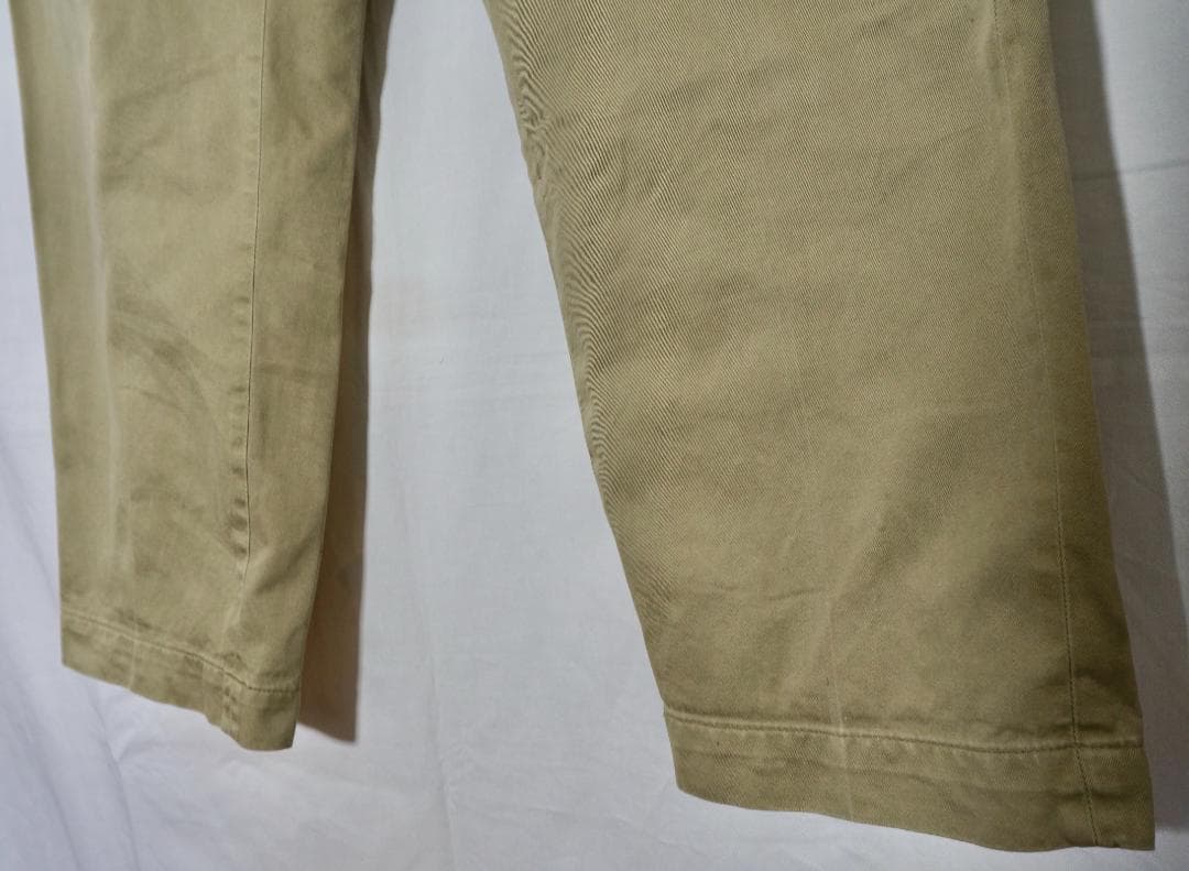 ヴィンテージ　60s US ARMY コットンチノパン　カーキ　36×31
