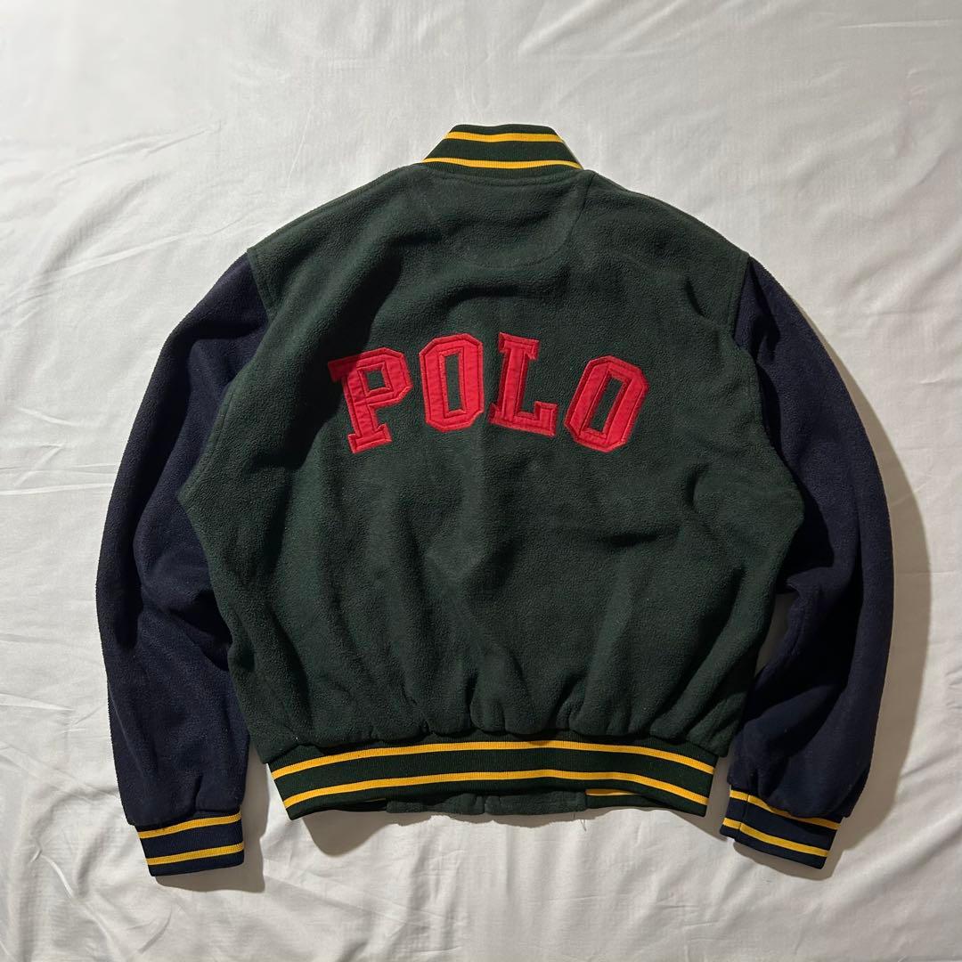 90s POLO SPORT Ralph Lauren フリーススタジャン 刺繍