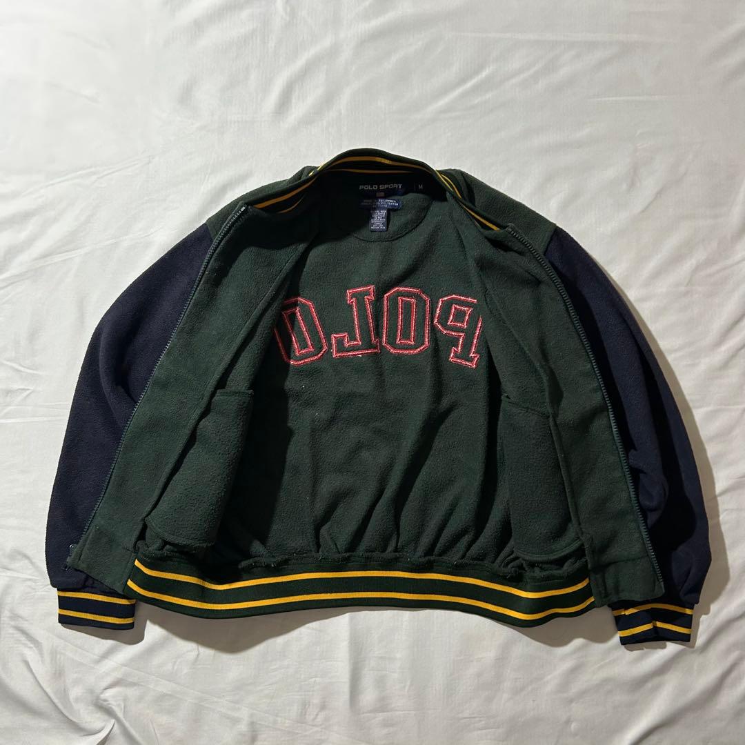 90s POLO SPORT Ralph Lauren フリーススタジャン 刺繍