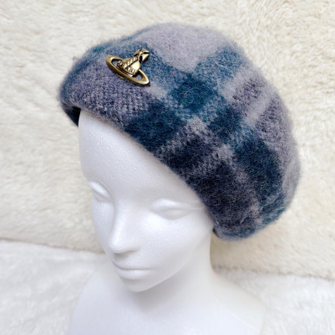 Vivienne Westwood ベレー帽 オーブ チェック柄 NANA