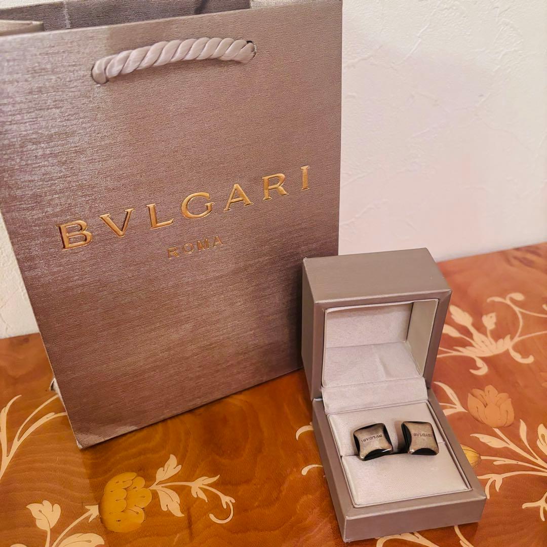 ブルガリ カフス カフリンクス アンティークゴールドBVLGARI