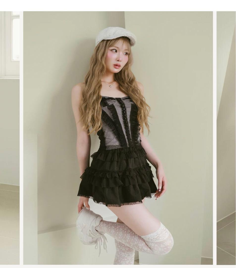 darich レースミニスカート　ブラックSサイズ