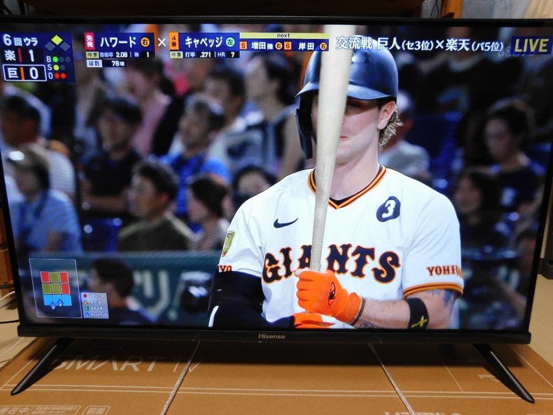 Hisense 32A4N 32型 2024製　使用感感じられない美品　元箱付き