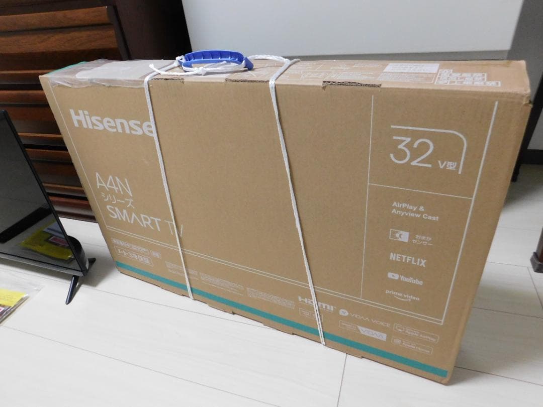 Hisense 32A4N 32型 2024製　使用感感じられない美品　元箱付き