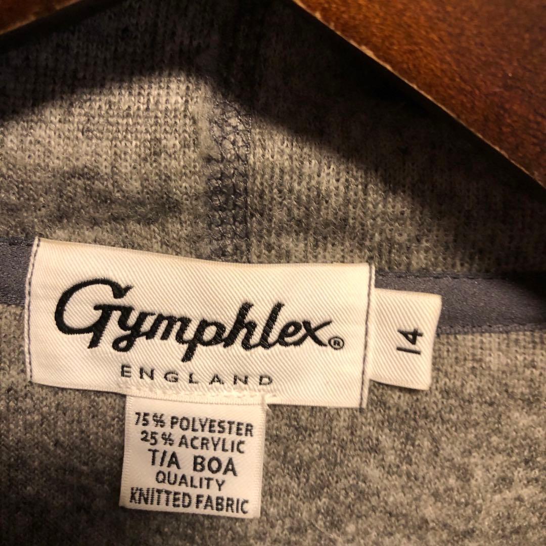 ジムフレックス　ボアベスト　グレー　フード付き　サイズ14 新品