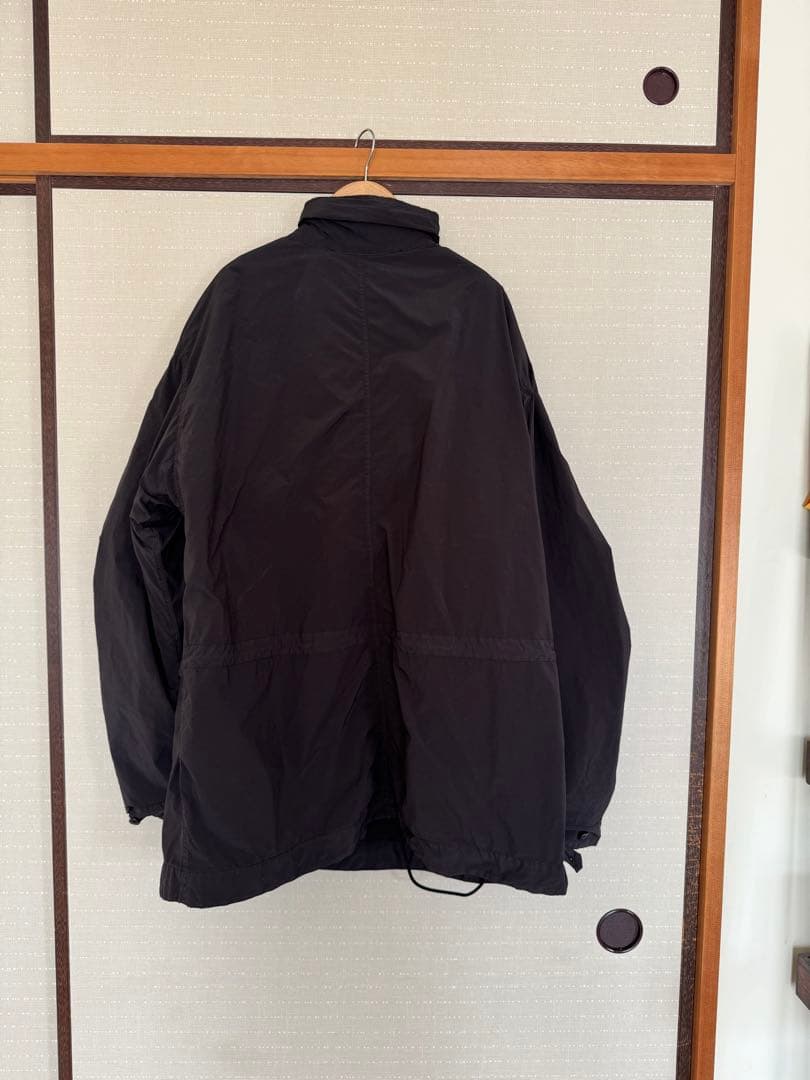 新品　25aw Aton ブラック ショートモッズコート サイズ04