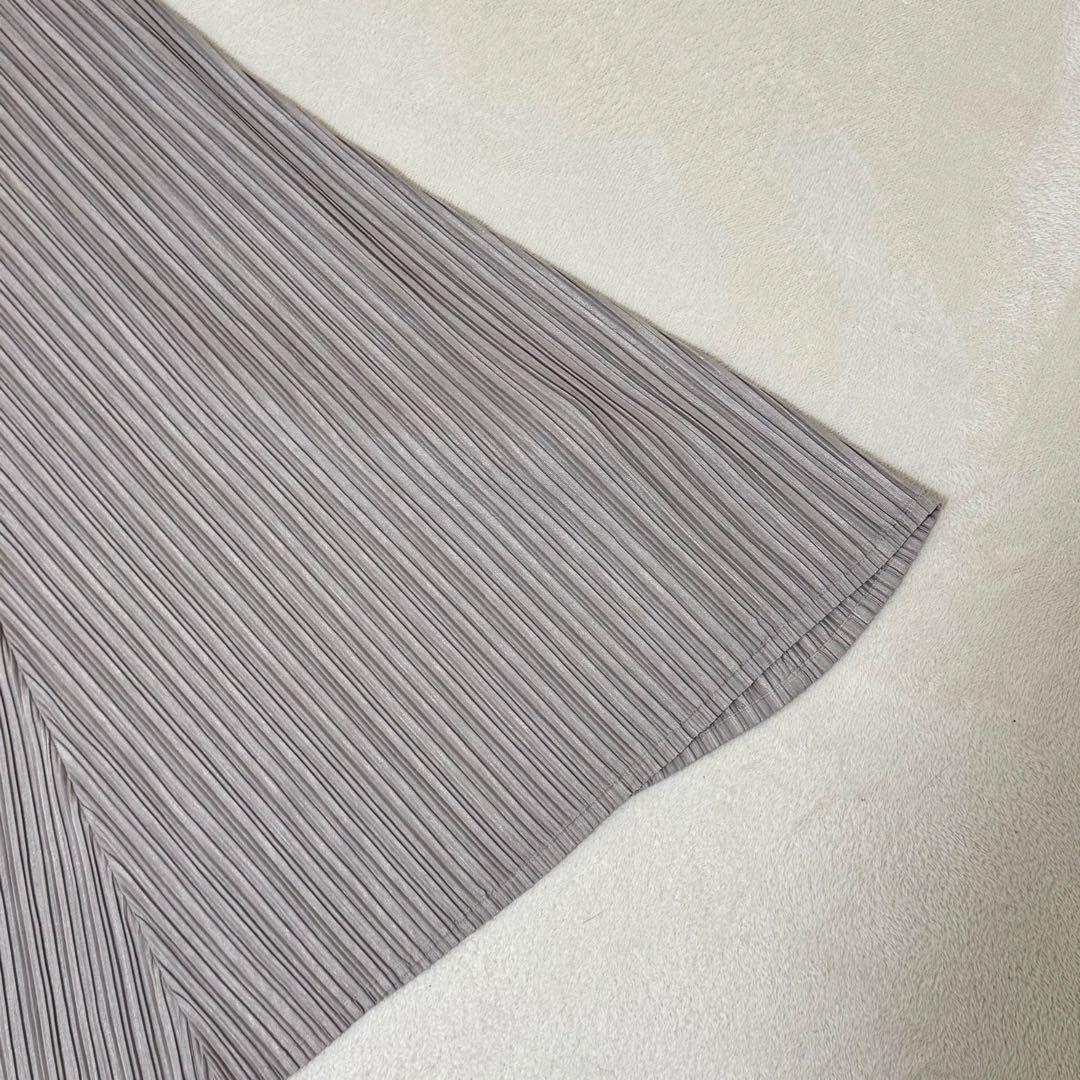 PLEATS PLEASE プリーツ　チュニック　グレー　フレア　XL