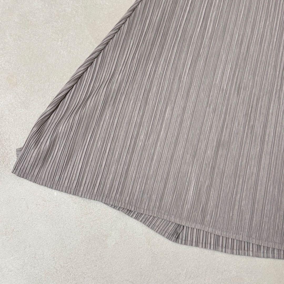 PLEATS PLEASE プリーツ　チュニック　グレー　フレア　XL