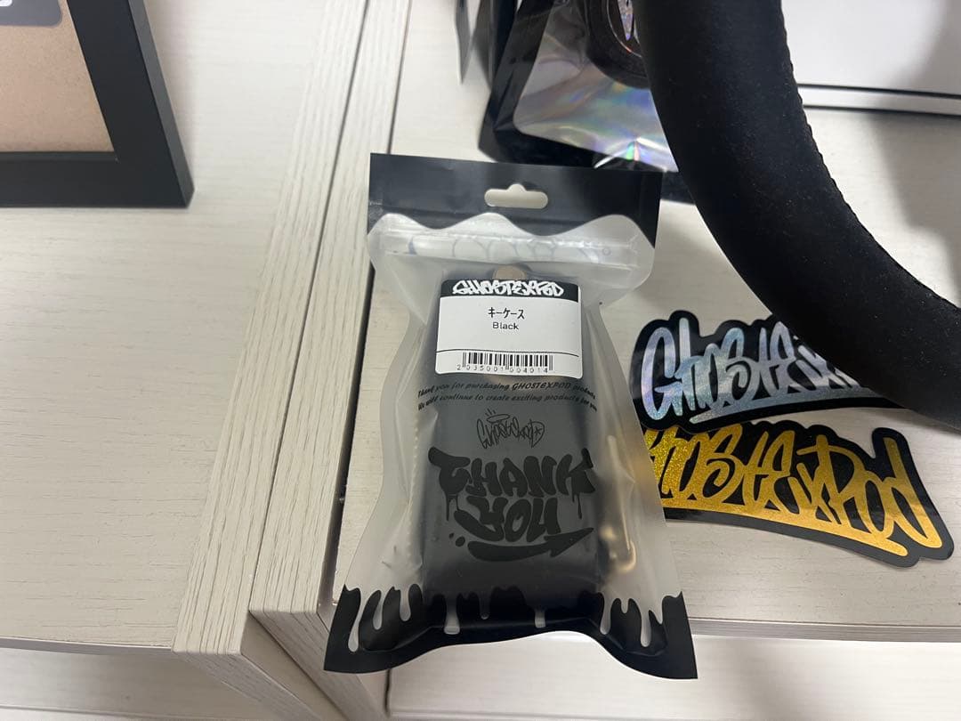 ゴーストエキスポッド ステアリング ホーンボタン キーケース ステッカーセット