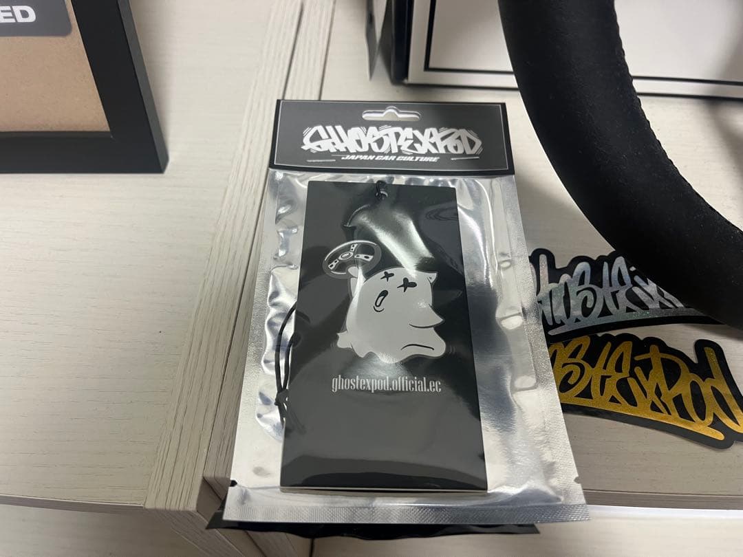 ゴーストエキスポッド ステアリング ホーンボタン キーケース ステッカーセット