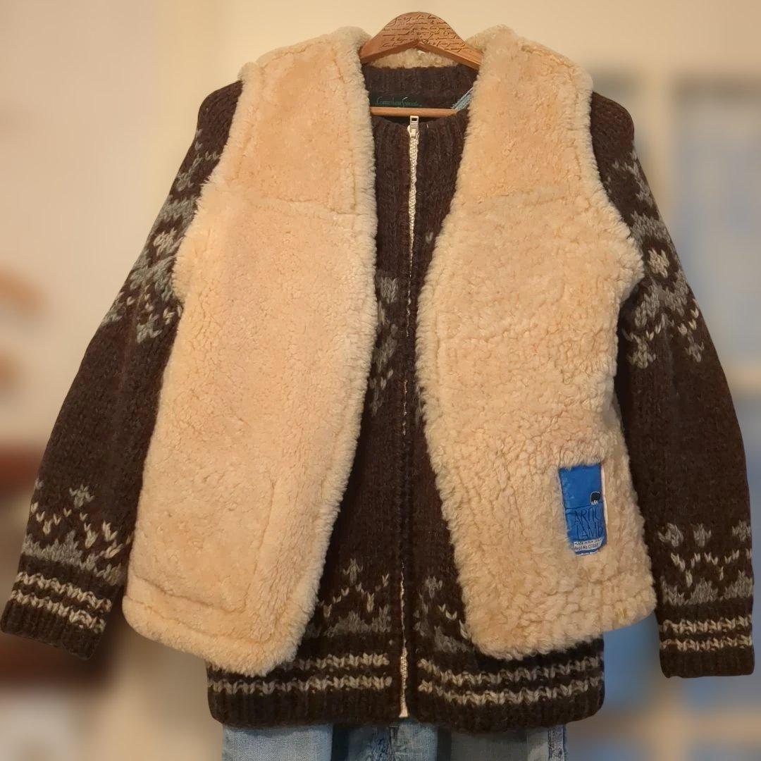 ムートンベストビンテージ