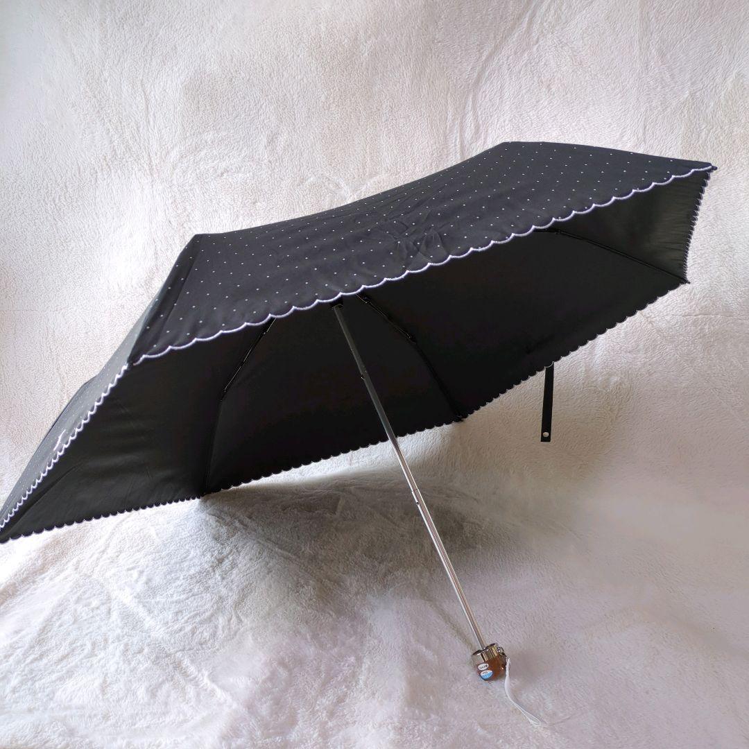 ポロラルフローレン　晴雨兼用オールウェザー折り畳み傘　遮光UVカット　ドット柄