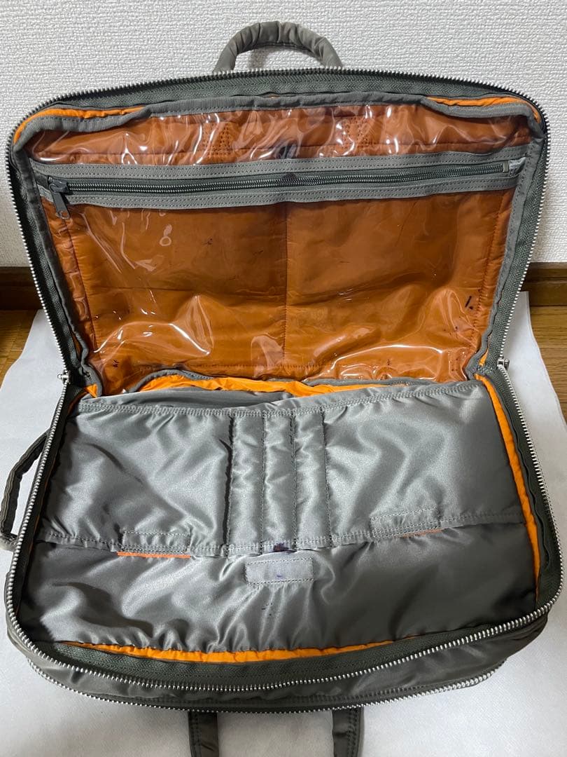 PORTER TANKER 3WAY BRIEFCASE 2層式　シルバーグレー