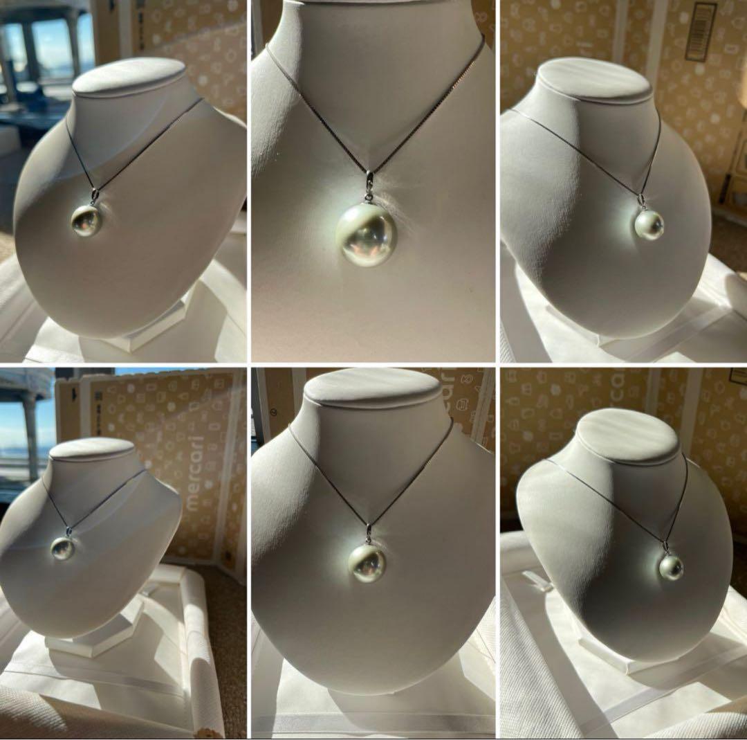 icachan様用！！【至高の特大☆】南洋白蝶真珠　pt850 パール　トップ