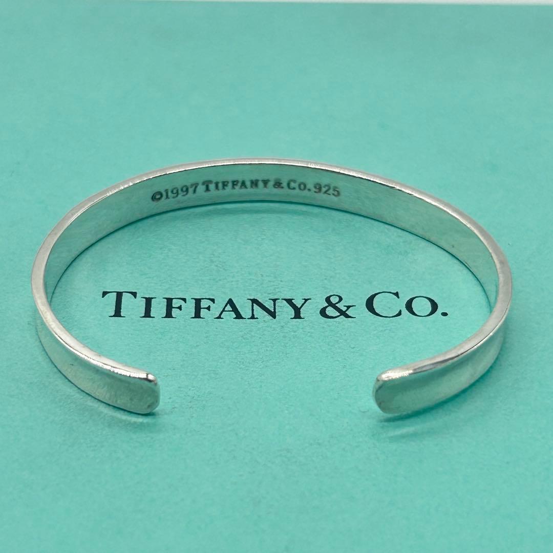 美品　ティファニー　ナロー　1837 バングル　カフ　シルバー　925