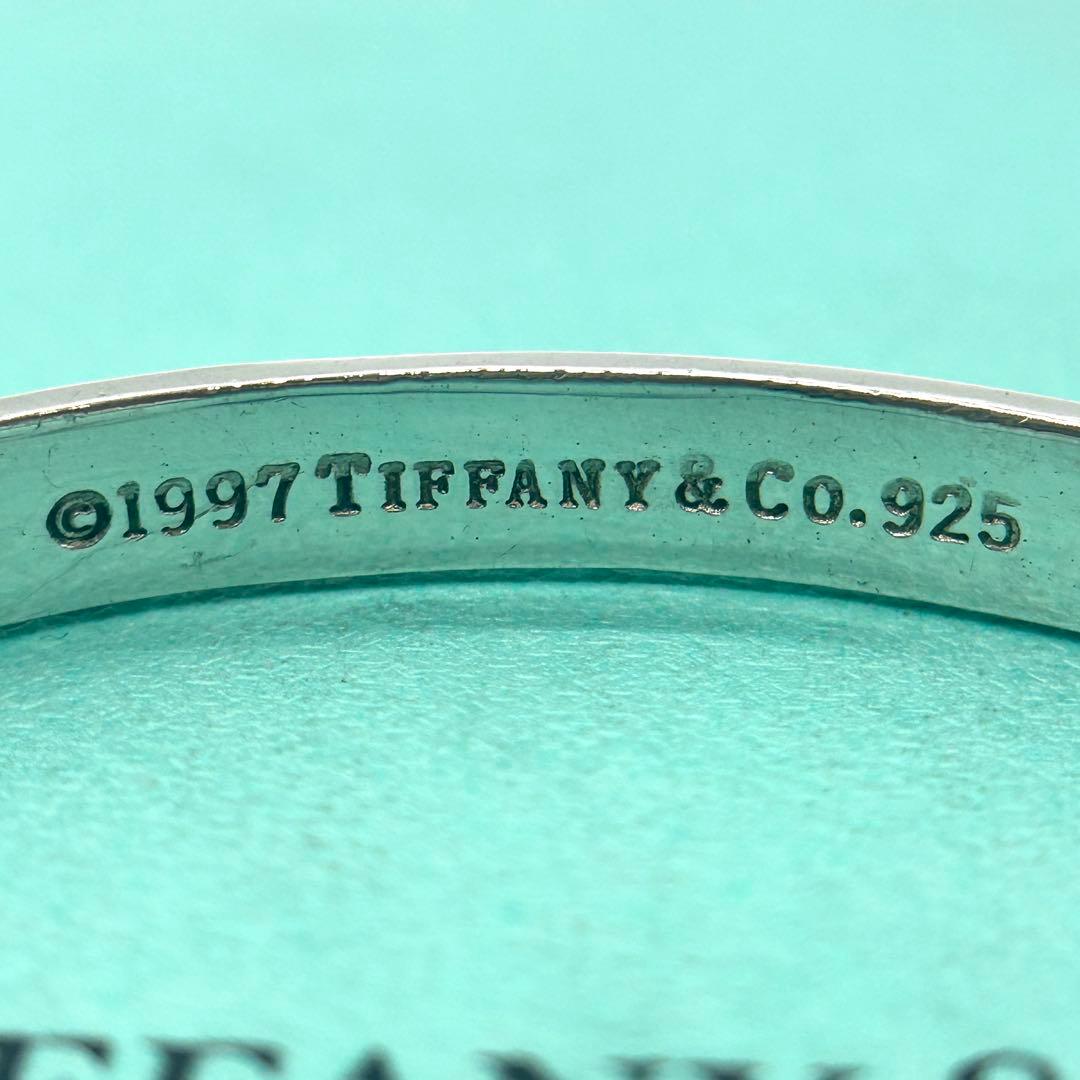 美品　ティファニー　ナロー　1837 バングル　カフ　シルバー　925