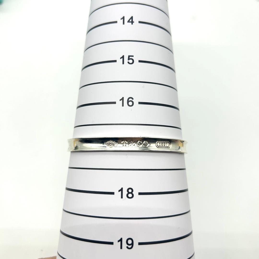 美品　ティファニー　ナロー　1837 バングル　カフ　シルバー　925