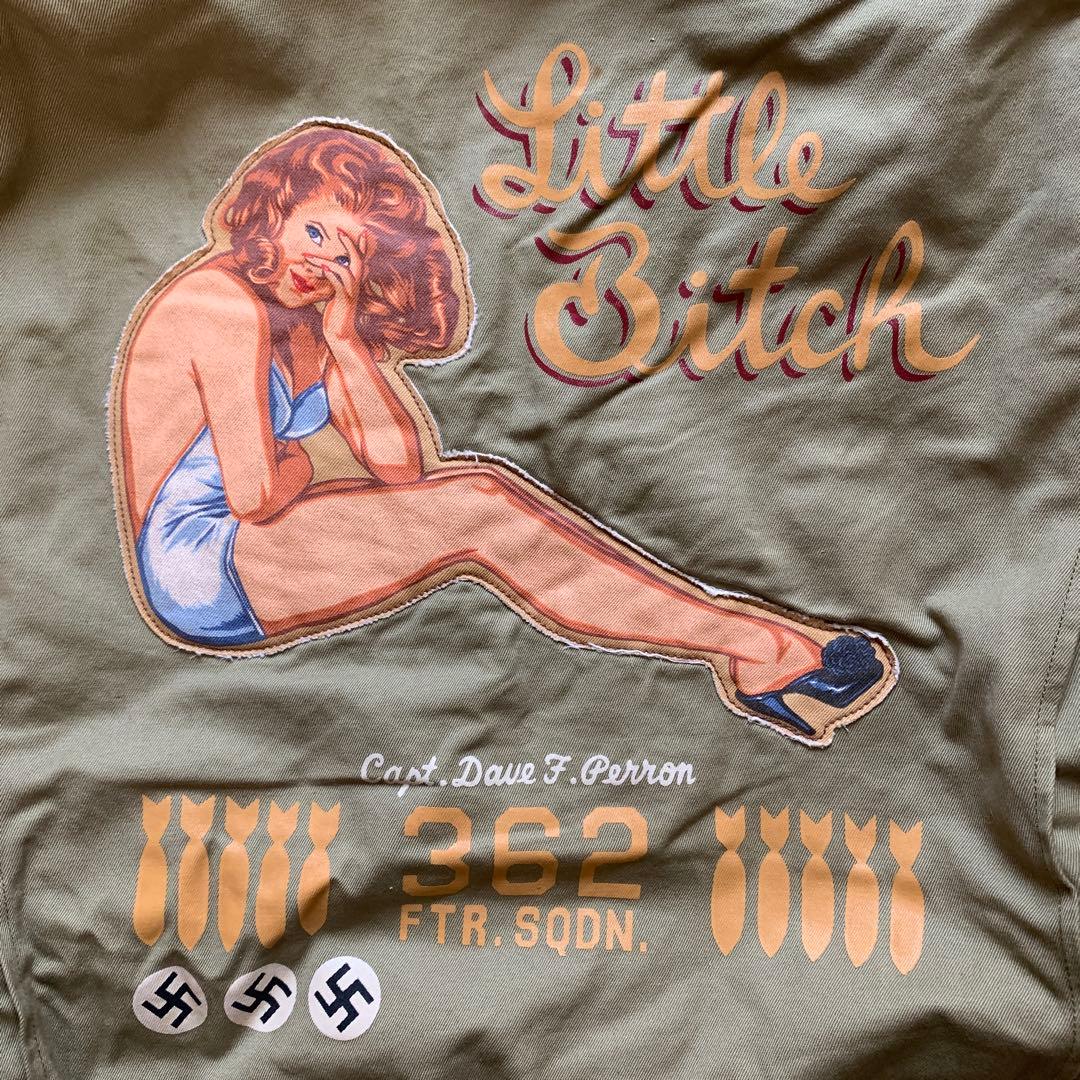 希少 旧リアルマッコイズ タンカースジャケット \"LITTLE BITCH \"