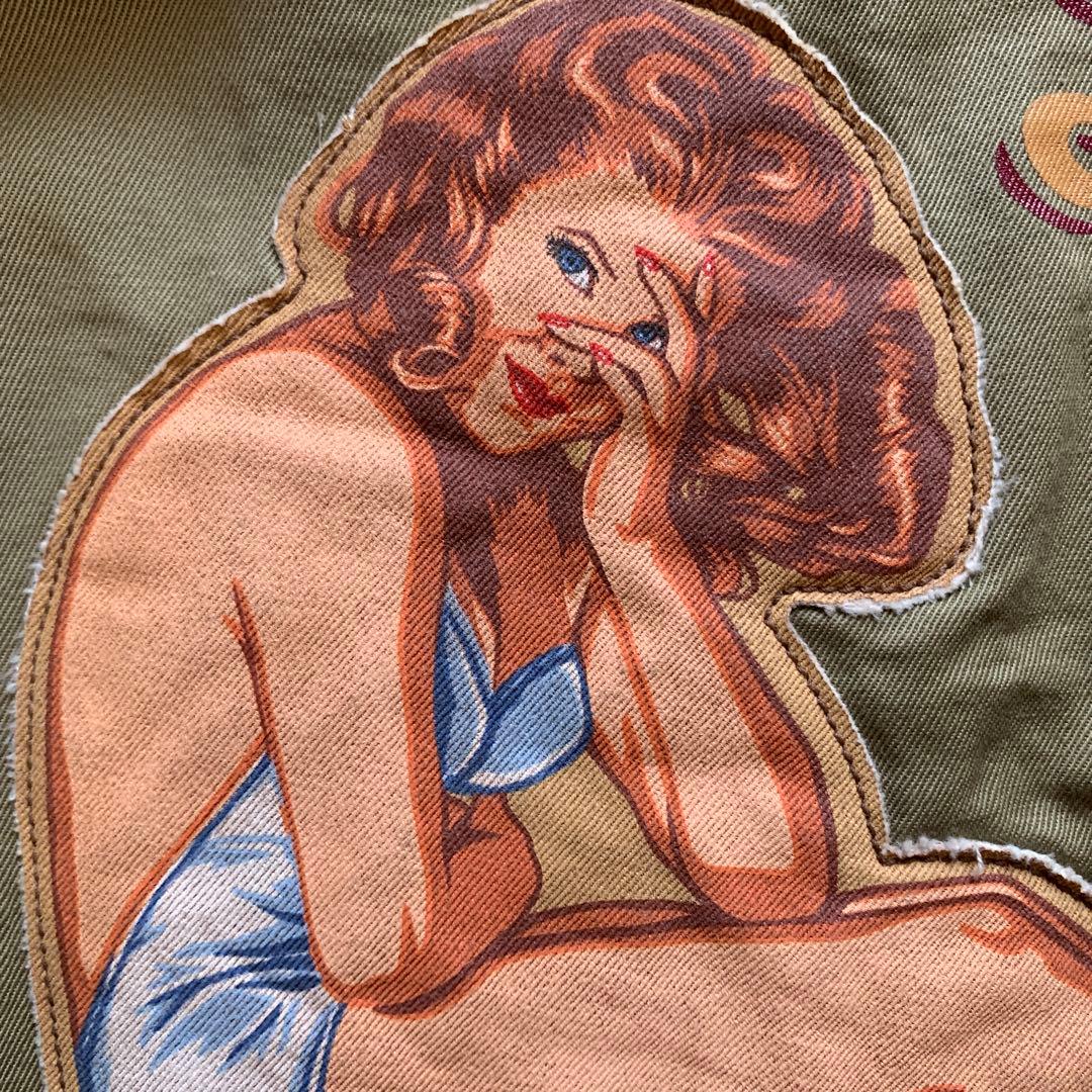 希少 旧リアルマッコイズ タンカースジャケット \"LITTLE BITCH \"