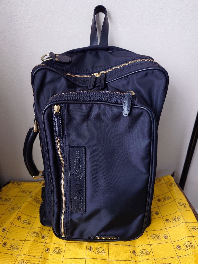 ヒッキー様 美品 Felisi 3way ビジネスバッグ ブラック 保存袋付き