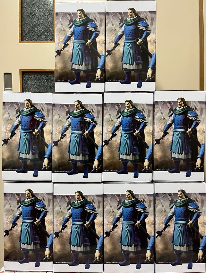 キングダム　GRANDISTA 騰フィギュア10体と王騎1体と旗と矛１個の12点