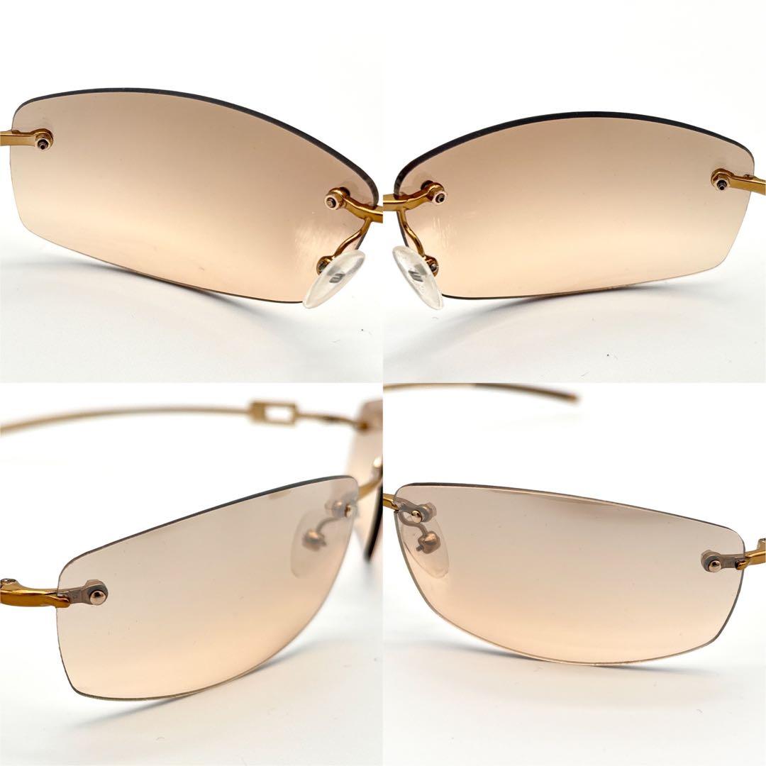 【専用】GUCCI Rimless Sunglasses Gold Tone
