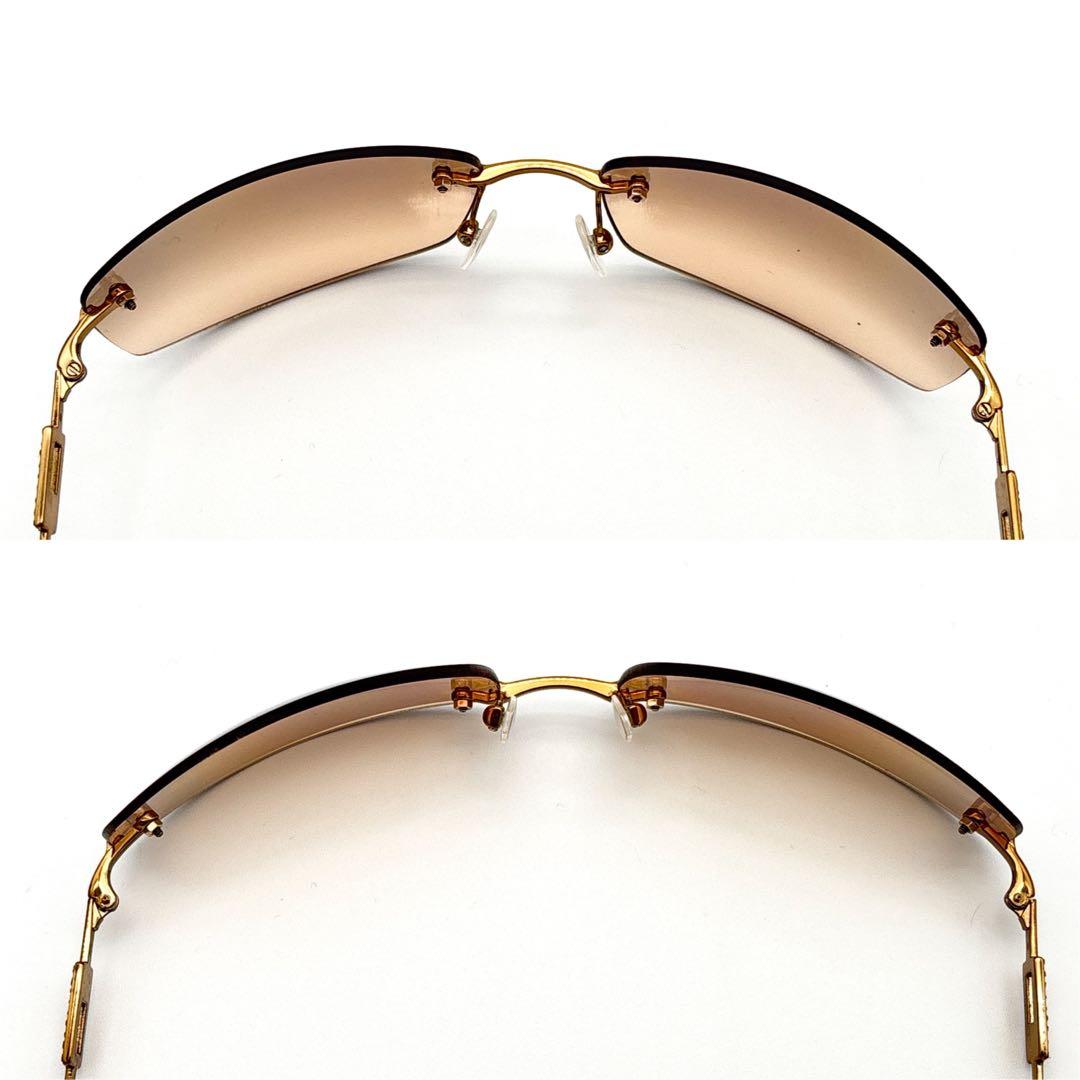 【専用】GUCCI Rimless Sunglasses Gold Tone