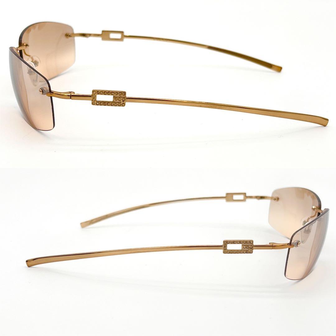 【専用】GUCCI Rimless Sunglasses Gold Tone