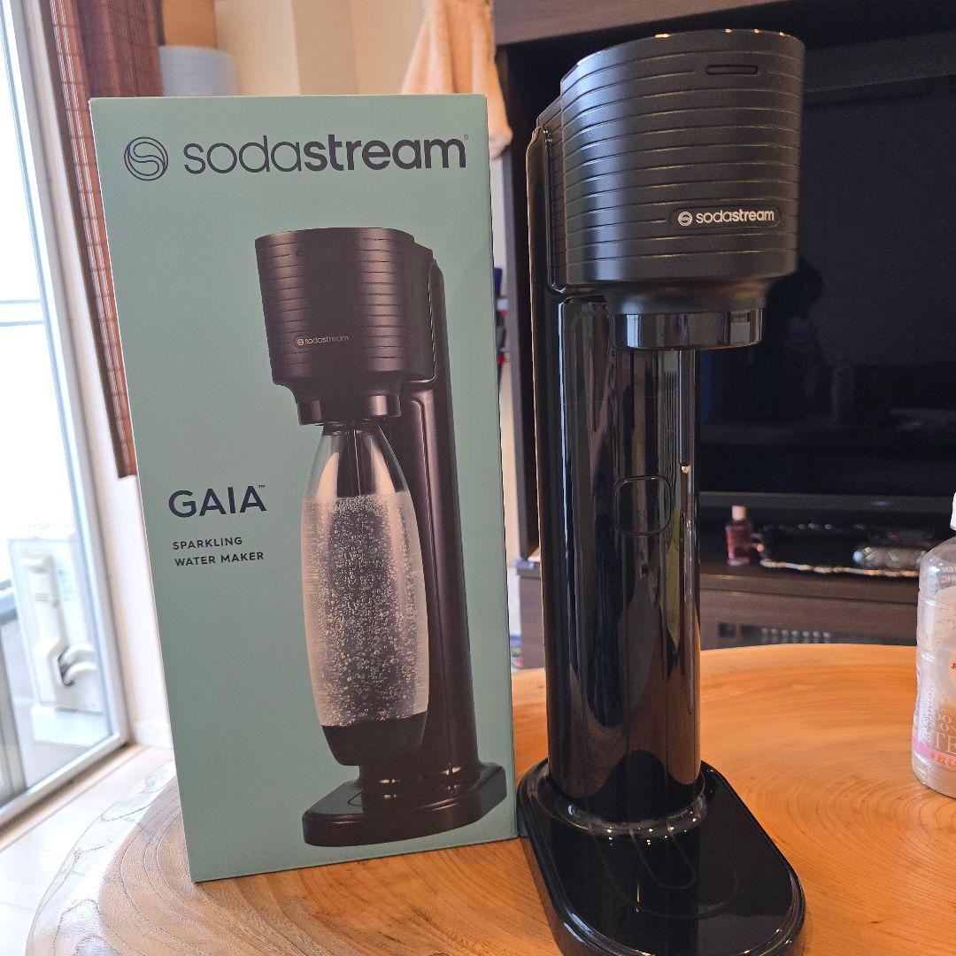 sodastream GAIA 炭酸水メーカー ブラック 1Lボトル付き