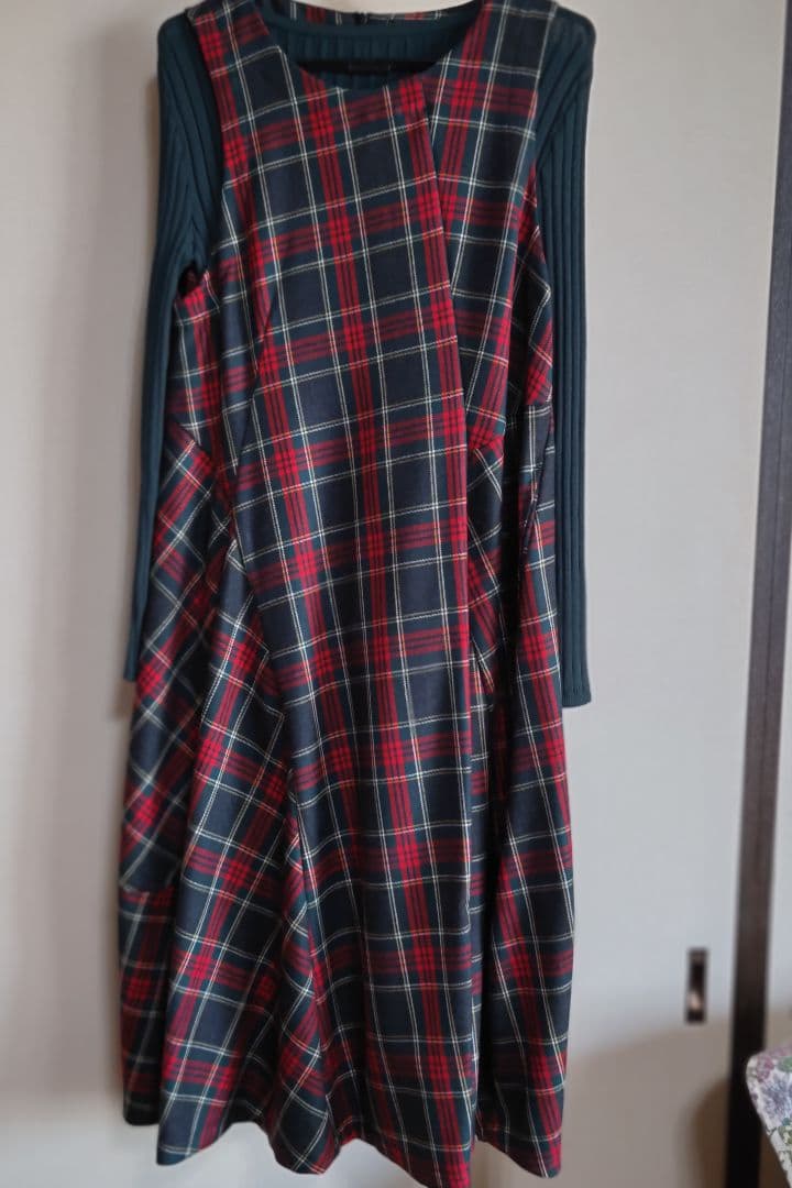 CRESCENT チェックジャンパースカート