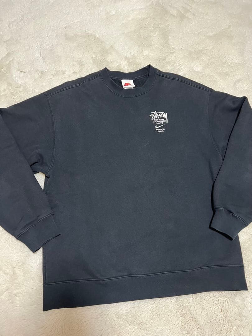 【美品】Stussy Nike 裏起毛スウェット ブラック　Mサイズ　最終価格