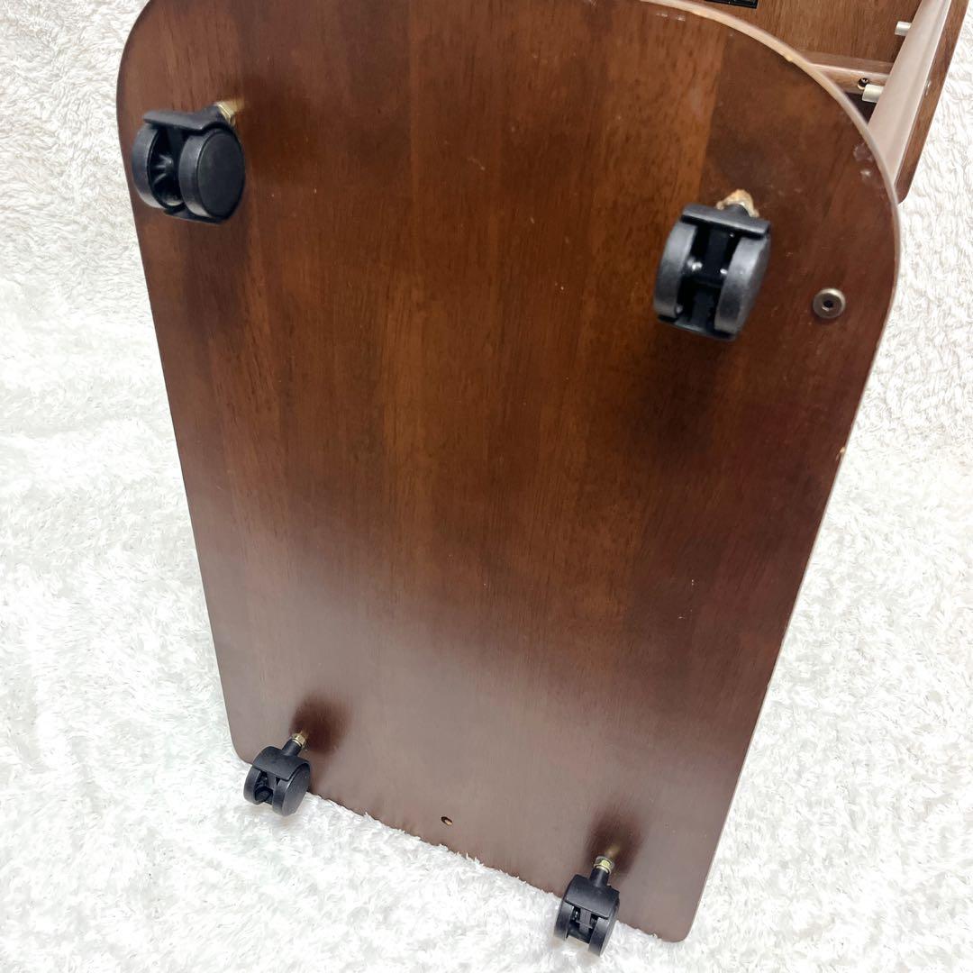 姫路モッコウ マルニ キッチンワゴン 木製 カート 3段 キャスター付 ワゴン